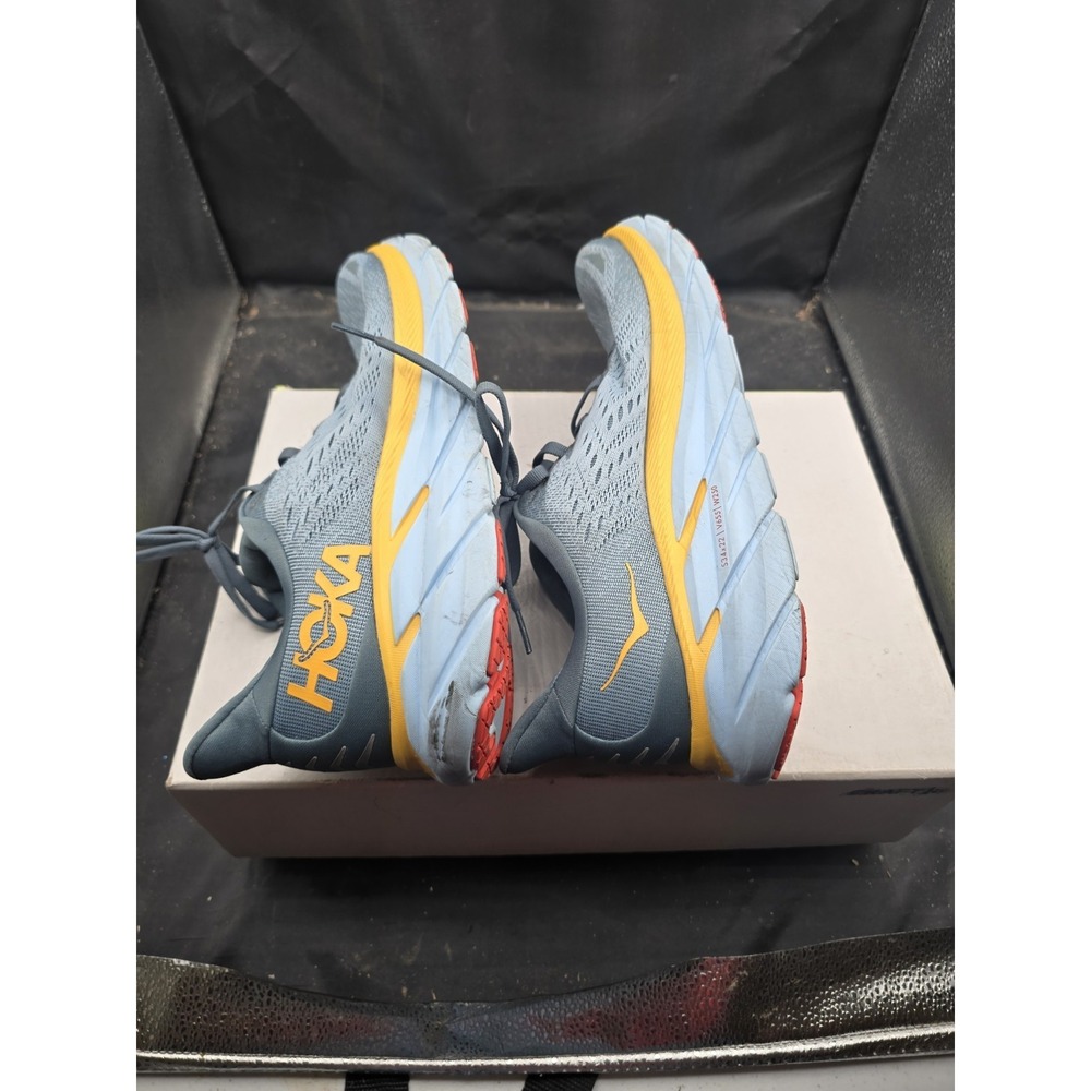 Size 11.5 - Hoka One One HOKA Clifton 8 Goblin Blue Mountain Spring - Picture 6 of 7